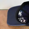 Gorra de Béisbol para Mujer, Estilo Coreano Retro con Visera de Pato y Bordado de Parche de Corazón, Letras Manuscritas, Marca de Moda, Sombrero Casual Versátil para Parejas