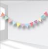 Festival Party Dress-up Suprimentos Bandeira de Aniversário Banner Triângulo Bandeira Decoração Bandeira Colorida Pendurado Bandeira Adereços Flor