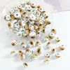 Cuentas de Cerámica de Girasol con Agujero Grande No se Desvanecen Aplique Hecho a Mano Cuentas Redondas Estilo Chino Agujero Recto Cuentas Sueltas Joyería Hecha a Mano para Bricolaje