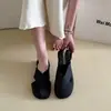 Sandalias romanas casuales de nuevo estilo, sandalias de punta cerrada para mujer, hebilla, estilo retro francés, zapatos planos de verano 2026, estilo Mori girl