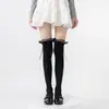 Meias Novas Acima do Joelho para Mulheres, Meias para Panturrilha com Renda, Meias Longas Lolita com Laço, Estilo Ballet, Jk para Primavera e Verão