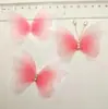 Borboleta 7cm Camada Dupla Strass Cola Sapatilha Acessórios de Vestuário DIY Acessórios de Joalheria Decoração de Fotografia