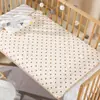 Protetor impermeável para xixi de bebê, tecido crepom, à prova d'água, lençol de algodão gaze para berço infantil, absorvente para cuidados menstruais feito sob medida, lavável