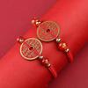 Pulsera de Cobre Shan Gui Gastando Dinero Cuerda de Mano Real Taoísta Pulsera Antigua Cuerda de Mano de Xizang Joyería Tejida a Mano Regalo