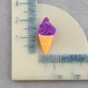 Funda de teléfono casera de helado, cono de juguete de comida para refrigerador, tocado 3D, pegatinas de pegamento de crema DIY, accesorios de resina
