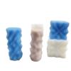 Molde de Silicona para Vela Aromática de Columna de Rombo Geométrico DIY Producción Yeso Portavelas Adornos de Pegamento Decoración para el Hogar Listo para Enviar