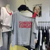 Camiseta de Manga Corta Irregular con Bloques de Color Talla Grande para Mujer, Nuevo Estilo de Verano, Corte Holgado, Versátil, Adelgazante y Favorecedor para Mujer