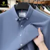 Camisa de algodón puro para hombre de primavera y otoño, moderna camisa casual de pana de manga larga con bolsillos para hombres jóvenes y de mediana edad, hecha a medida por el fabricante