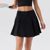 Falda Deportiva para Correr al Aire Libre para Mujer Falda de Una Pieza Falsa de Dos Piezas Forro Ligero Antirozaduras Cintura Alta Falda de Tenis