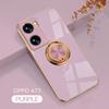 Para OPPO A77 versão japonesa capa de celular com anel capa 6d magnética para carro A57S versão estrangeira capa completa