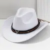 Sombrero Unisex de Fieltro Suave para Hombre y Mujer con Diseño de Cabeza de Toro Tridimensional, Banda Marrón, Estilo Británico Lujoso, Sombrero de Moda Retro