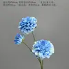 Flores Artificiales Azules Ramo Materiales para Decoración de Escena de Boda, Rosas Azules para Arreglo de Piso de Salón de Bodas y Flores Decorativas