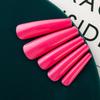 Bolsa de 24 piezas de color DIY, parche de arte de uñas extendido, uñas postizas en forma de T completas, ballet, bolsa XXXL de color sólido