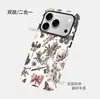 Design Vintage Caveira Borboleta para Apple 16 Capa Dura Cobertura Total Duas em Uma Capa de Celular Estilo Escuro iPhone 17