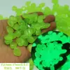Decorações de pedras simuladas com tema de sorriso que brilham no escuro, de resina, para jardim, aquário e paisagismo de tanque de peixes, acessórios DIY
