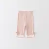 Pantalones Elásticos Ajustados para Bebé Verano Nuevo Estilo Leggings de Punto para Niñas Pantalones de Verano para Bebé Finos Transpirables