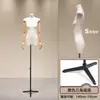 Soporte de Exhibición de Modelo de Cuerpo Plano Estilo Coreano Accesorios de Cuerpo Entero para Ropa de Mujer Pecho Plano de Cuerpo Medio Maniquí para Escaparate de Tienda de Ropa