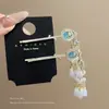 Com Contas Douradas - Estilo Étnico Presilha Lateral de Pérolas Franja Original Presilha de Cabelo Elegante Adorno de Cabeça para Uso Diário Hanfu Qipao