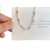 Pulsera Coreana de Perlas de Colores con Destellos de Diamantes Lujo Ligero Diseño Sencillo de Nicho Sentido del Diseño Exquisita Versátil Elegante Moda Pulsera