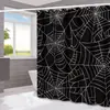 Amazon Halloween Murciélago Fantasma Cortina de Ducha para Baño Hogar Impermeable a Prueba de Moho Cortina de Ducha Cortina de Ducha para Separación de Inodoro