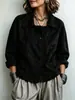 Chaqueta Corta Retro con Solapa de Ante Sintético Estilo Europeo Americano para Mujer de un Solo Botón Holgada Casual Chaqueta Superior de Forro Polar de Ante