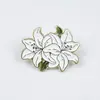Broche de Flor de Rosa y Tulipán Transfronterizo Versátil Metal para Ropa de Niña Corsage Insignia de Joyería Pequeña Fresca Accesorios