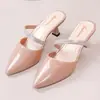 Novedad Primavera 2025 Zapatos de Tacón Alto Stiletto Puntiagudos, Moda Francesa Adelgazante, Mocasines Cerrados Sexy y Hermosos para Mujer