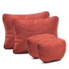 Venta al por mayor de fábrica Almohada cervical para reposacabezas de coche grado S, gamuza de algodón puro, cómoda, reductora de fatiga, almohada lumbar de soporte lumbar
