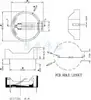 Portapilas de botón portapilas CR2032 portapilas CR2025 caja de batería DIP en línea BS-2-1 ordinario