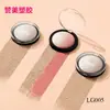 Atacado de fábrica monocromático transparente portátil redondo blush em pó compacto caixa vazia cosmético sombra para os olhos caixa de plástico materiais de embalagem