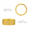 Nuevo Anillo de Flor de Iris Floral Dorado Iridiscente Inspirado en Palacios Chinos, Anillo de Banda Cepillada con Hojas de Ginkgo Incrustadas de Diamantes de Lujo Ligero para Mujer