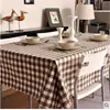 Mantel para Sofá y Mesa de Algodón de Ancho Amplio, Tejido Liso, Estampado Digital, Popelina, Hilo de Trama Cepillado, Tejido de Punto, Cuadros Blanqueados 20