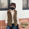 Chaleco de Algodón Estilo Europeo para Niños con Cuello Alto Invierno 2026 Nueva Ropa Infantil Top de Invierno para Niños Pequeños