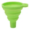 Embudo plegable grande, mediano y pequeño para uso doméstico, hecho de silicona de grado alimenticio, adecuado para verter aceite, vino y otros líquidos