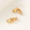 Ouro 14K Preenchido Micro-Cravejado t Quadrado Zircônia Acabamento Fivela Feito à Mão DIY Colar de Pérolas Pulseira 18K Fivela de Conexão Abertura
