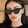 2026 Moda Nuevas Gafas de Sol Cuadradas con Protección Solar Transfronterizas Europeas y Americanas Influencer Ins Gafas de Sol de Alta Gama de Moda
