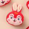 Primavera y verano nuevo broche de conejo felpa lindo animal pequeño caricatura japonés ropa de niñas zapatos colgante de bolso pequeño regalo