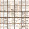 Produto Popular Transfronteiriço: 40 Moldes de Pintura de Números e Letras Inglesas Vazados, Quadro Criativo para Traçar Letras da Fábrica de Origem