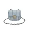 Bolso Cruzado Informal para el Hombro para Mujer 2026 Verano Nuevo Cadena Mezclilla Bolso Cuadrado Pequeño Moderno Popular Bolso de Hombro Cruzado
