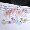 Uña Oso Joyería Venta al por Mayor Color Transparente Aurora Oso de Hielo Resina Calcomanía para Uñas Joyería Estéreo Lindo Arte de Uñas