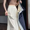 Pantalones Anchos de Lino Tencel de Verano 2026 para Mujer, de Cintura Alta, Casuales, Pierna Recta de Seda Helada, de Largo hasta el Suelo para Mujer