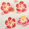 Oferta especial flor de arcilla blanda 20mm flor de huevo pulsera tejida diy flor de ropa zapatos collar de flores y accesorios para el cabello de viento materiales decorativos