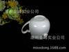 Taza de cerámica creativa QQ con diseño de gran barriga y amor, con logotipo impreso, ideal como regalo para cafeterías.