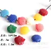 Polvo de Concha Prensado en Vieiras Pequeñas, Funda de Teléfono Color Crema Accesorios de Belleza, Estilo Marino, Materiales de Decoración DIY Tortuga Marina Pequeña