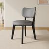 Silla de Comedor de Madera Maciza para Uso Doméstico, Silla Moderna Estilo Crema con Cojín Suave, Taburete de Comedor, Silla de Comedor con Respaldo de Lujo Ligero para Reuniones de Hotel para Adultos