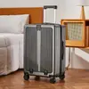 Maleta de Apertura Frontal Nueva 2026 Maleta de Cabina con Ruedas de 20 pulgadas Ligera con Candado de Contraseña Maleta de Viaje de Negocios para Hombres