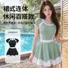 Maiô Costas Nuas Color Block para Mulheres, Novo Estilo de Luxo, Esconde a Barriga e Emagrece, Adequado para Fontes Termais e Piscinas, Peça Única Conservadora