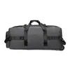 Mochila de Grande Capacidade Mochila de Viagem para Exterior Bolsa de Bagagem Bolsa de Viagem Portátil Bolsa de Armazenamento Dobrável para Camping com Rodas