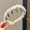 Diadema Ondulada Marrón para Mujer, Uso Diario, Antideslizante, con Dientes, para Lavarse la Cara, Accesorio para el Cabello