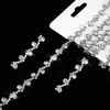 Cadena de Diamantes de Colores Cadena de Pedrería Tira de Diamantes de Garras Accesorios en Forma de S Materiales Auxiliares de Soldadura de Diamantes de Colores Cadena de Cintura de Bigotes DIY Cadena Decorativa